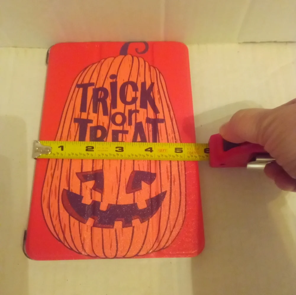 Orange Halloween Trick or Treat Orange Pumpkin iPad Mini 4/5 Plastic Cover